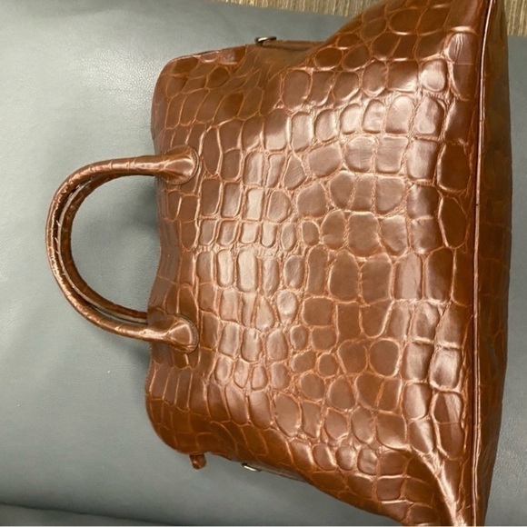 Ralph Lauren vintage safari croc embossed XL bag - Picture 11 of 16